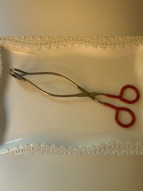 Vintage EKCO Red Handled Kitchen Tongs